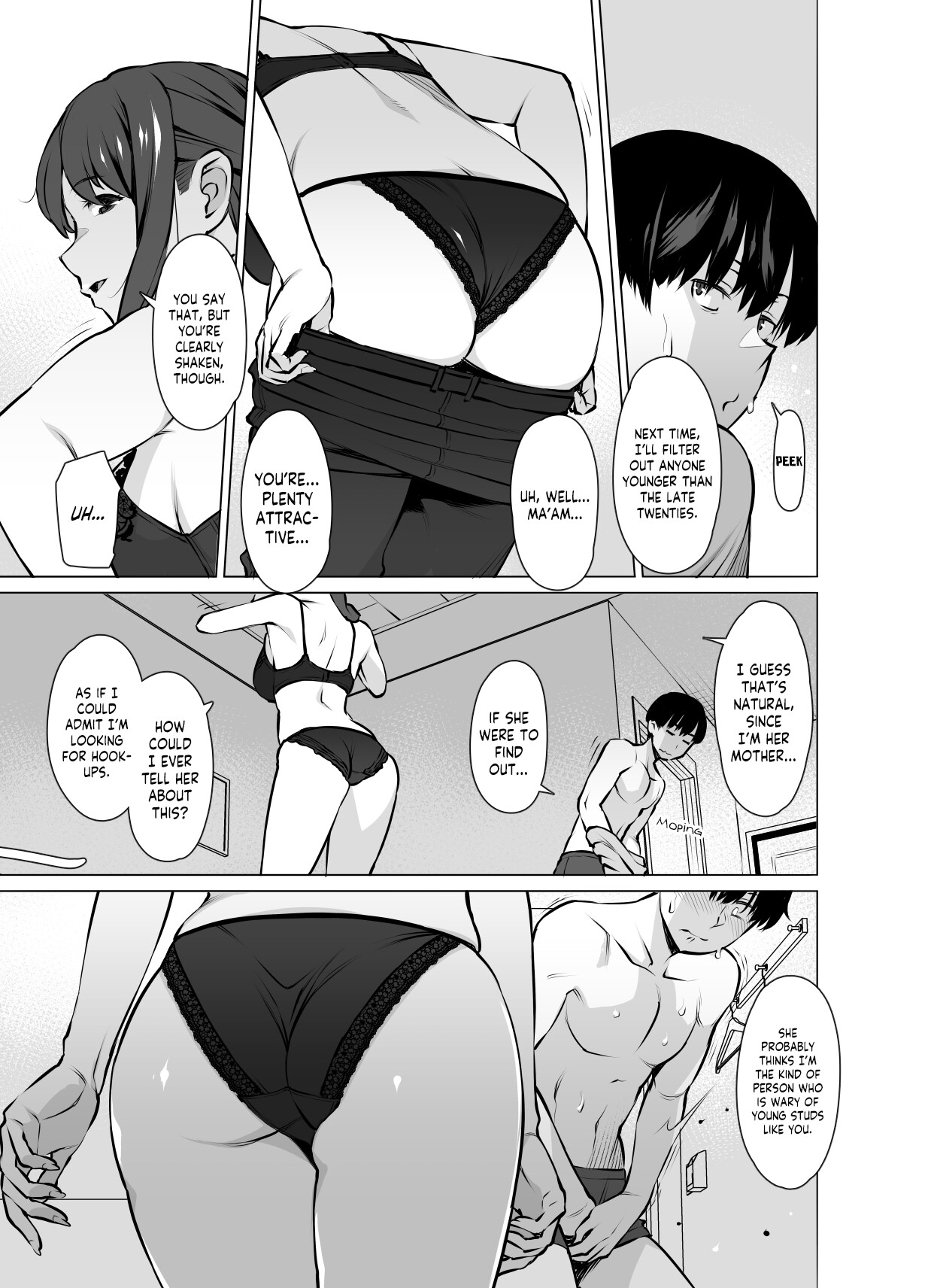 Hentai Manga Comic-Yamazaki Makie (3X Years Old), Becoming Fuck Buddies with her Daughter's Boyfriend-Read-12